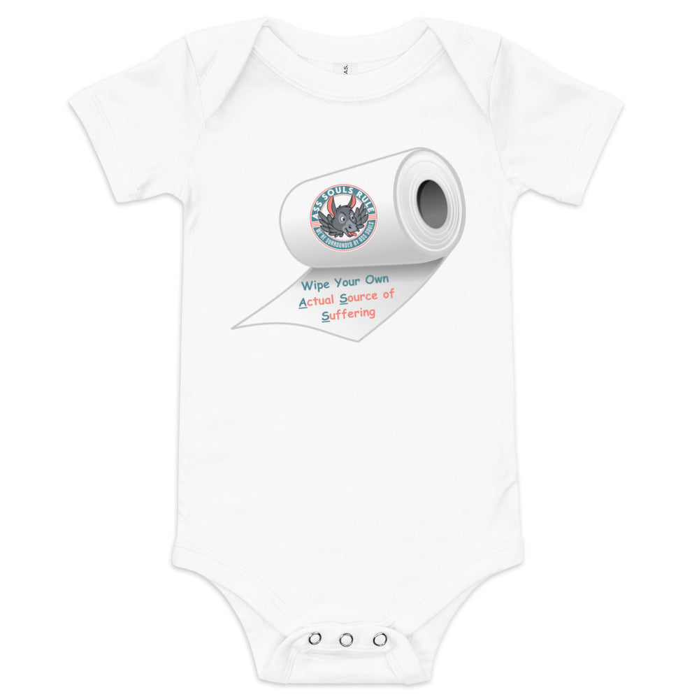 Wipe Your Own A.S.S. baby short sleeve one piece