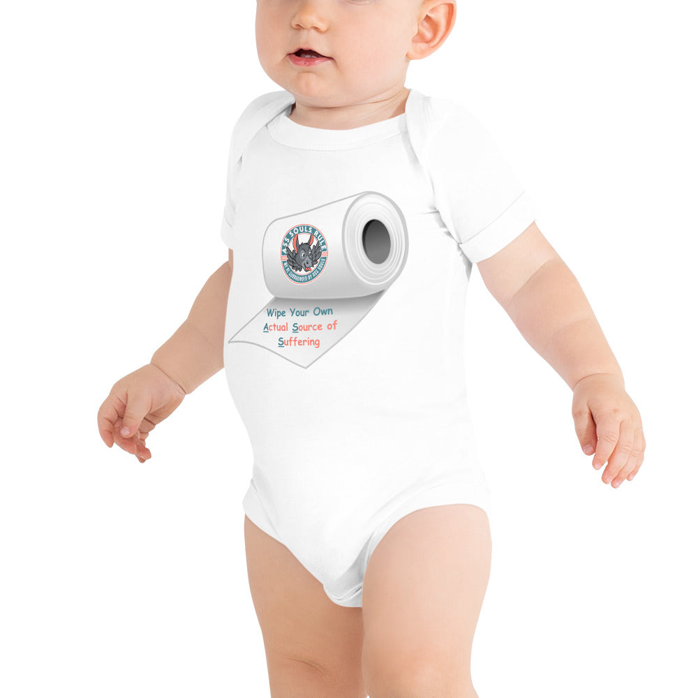 Wipe Your Own A.S.S. baby short sleeve one piece