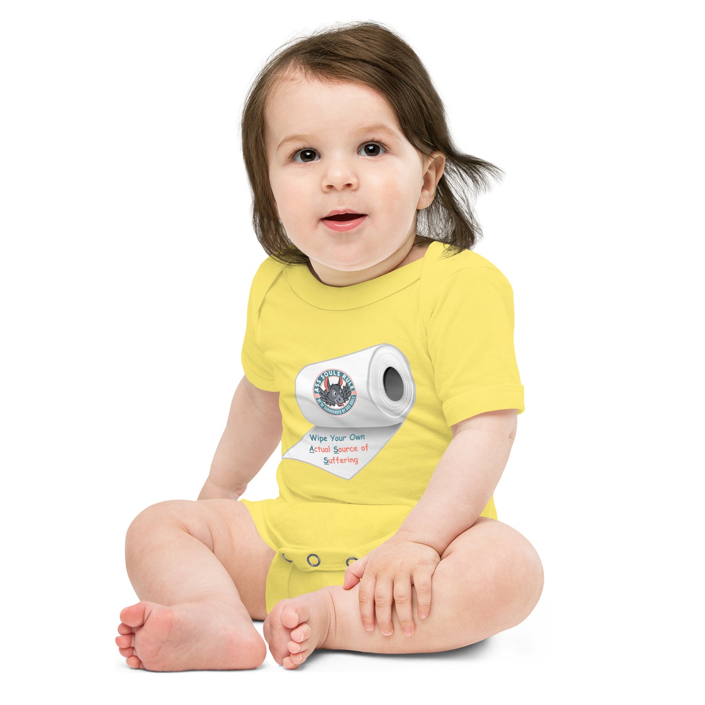 Wipe Your Own A.S.S. baby short sleeve one piece