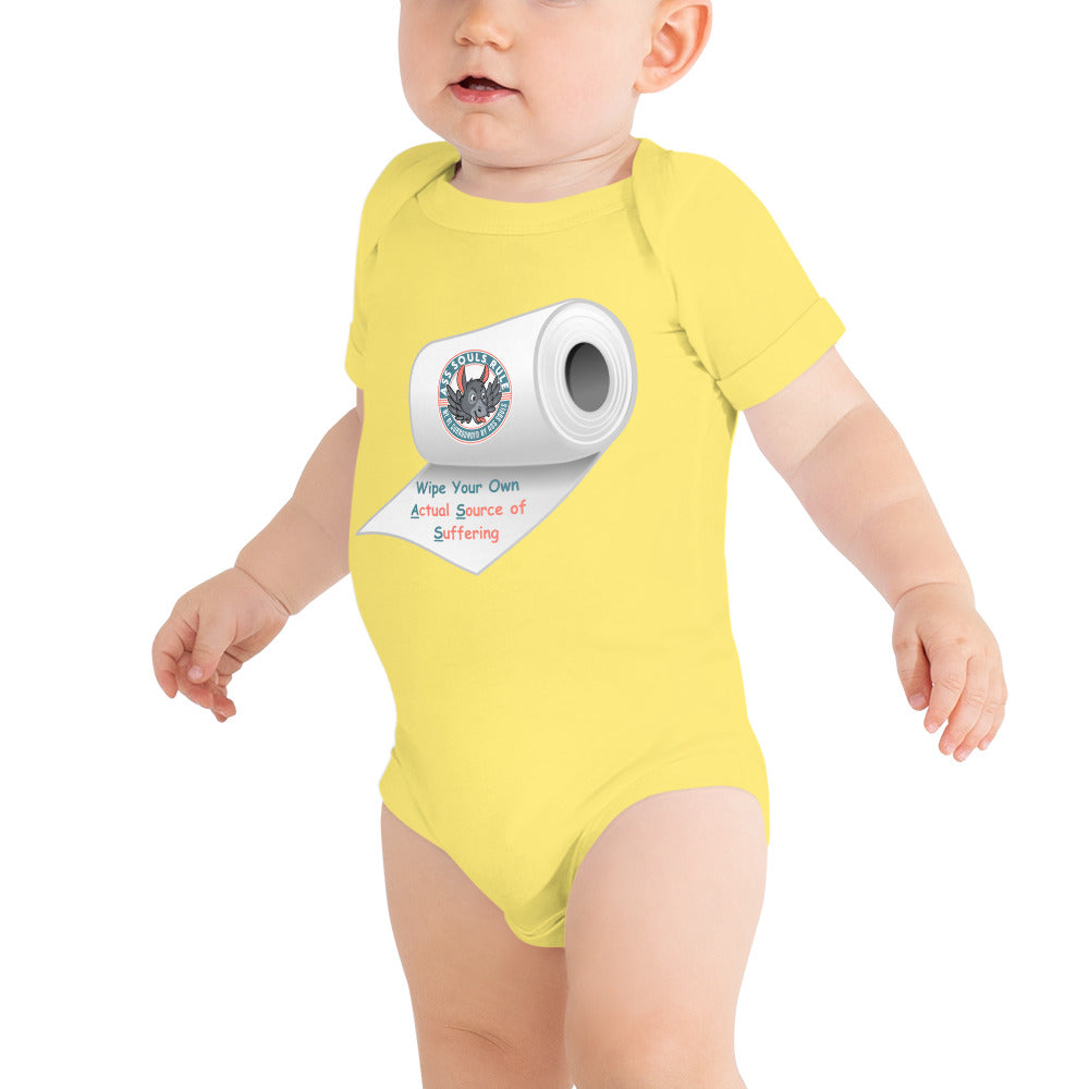 Wipe Your Own A.S.S. baby short sleeve one piece