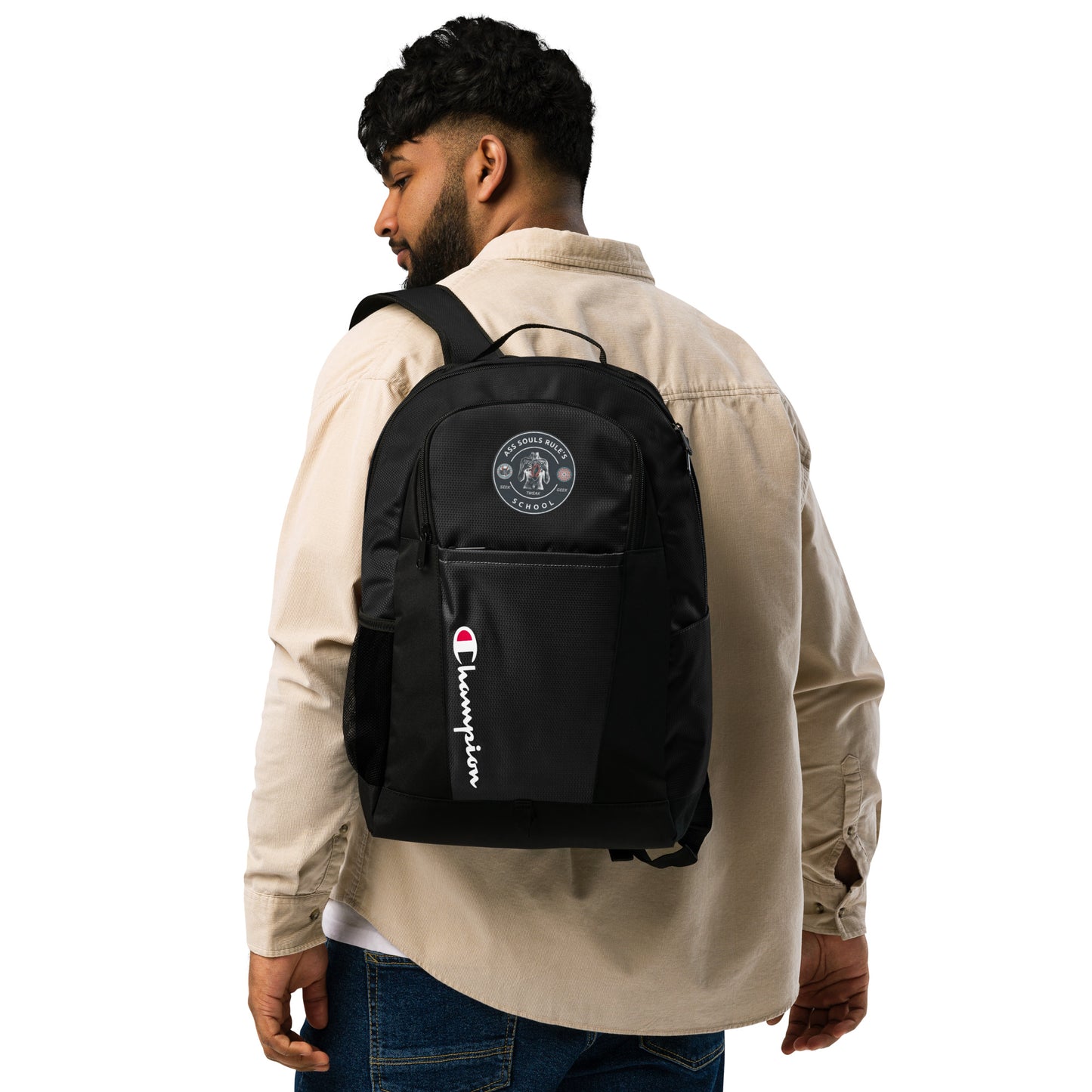 Ass Souls Rule's School champion backpack