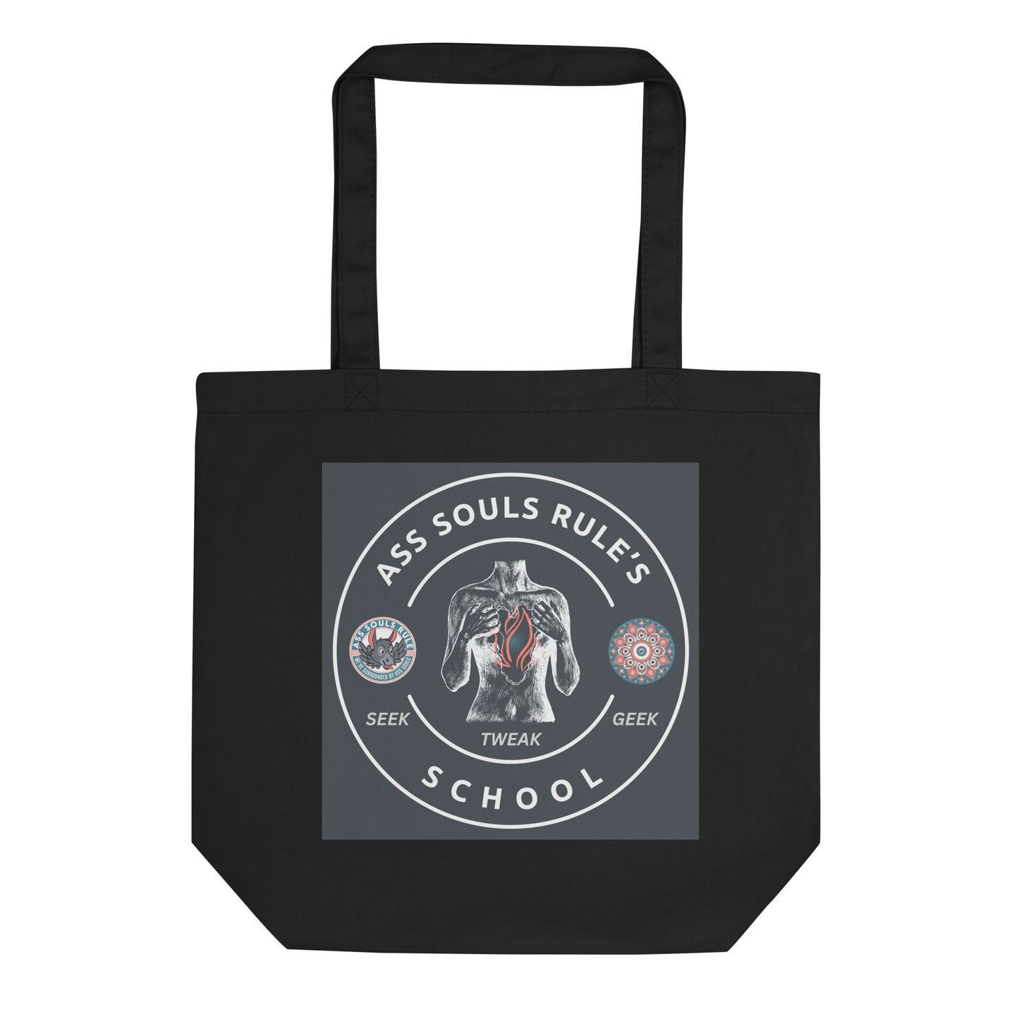 Ass Souls Rule's School eco tote bag