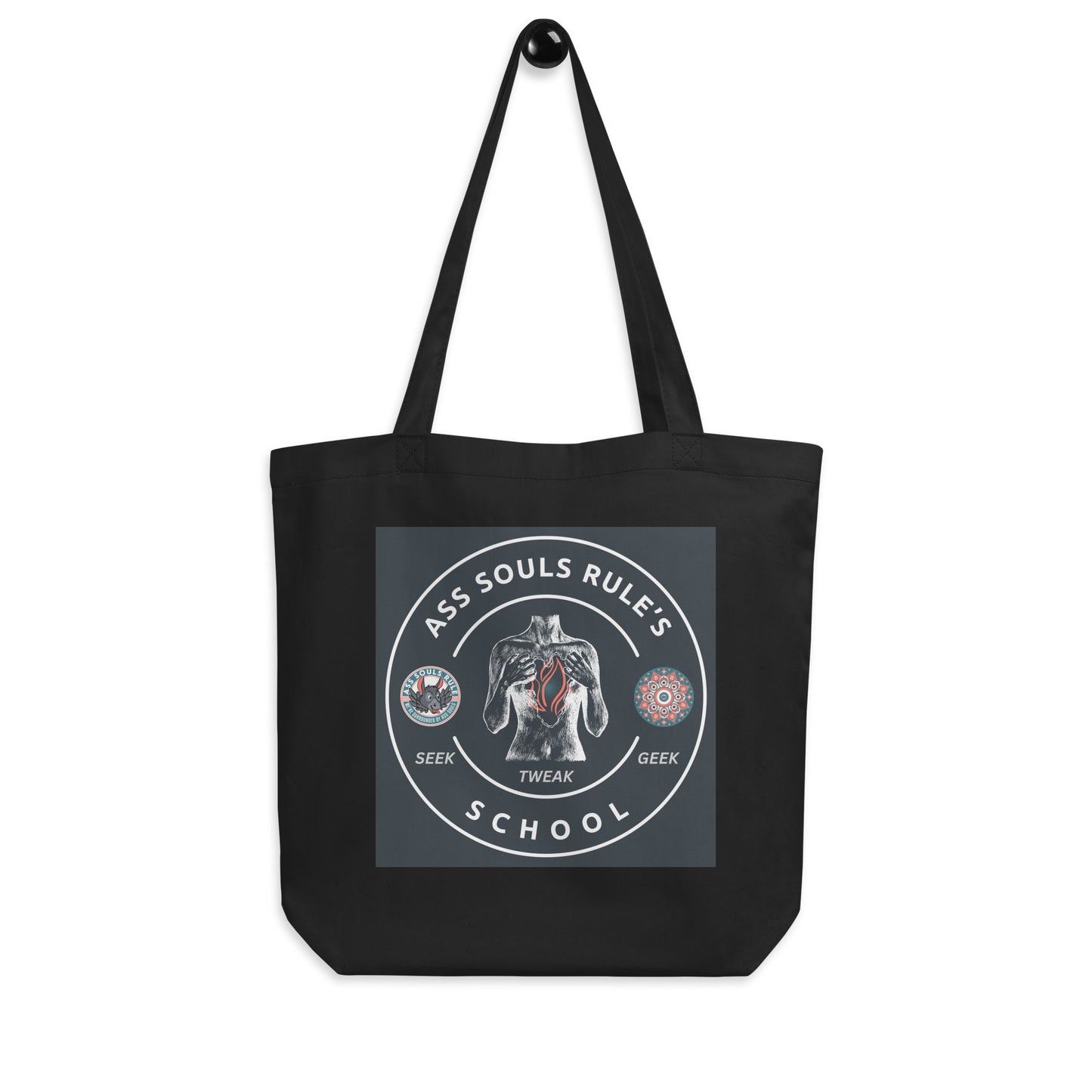 Ass Souls Rule's School eco tote bag