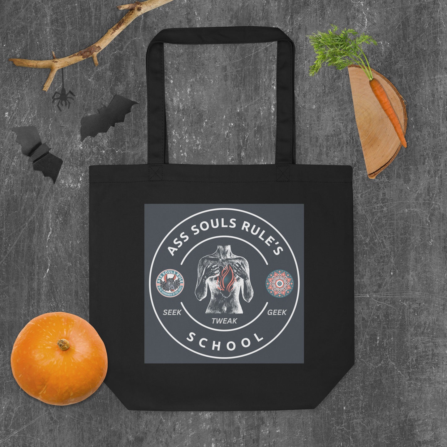 Ass Souls Rule's School eco tote bag