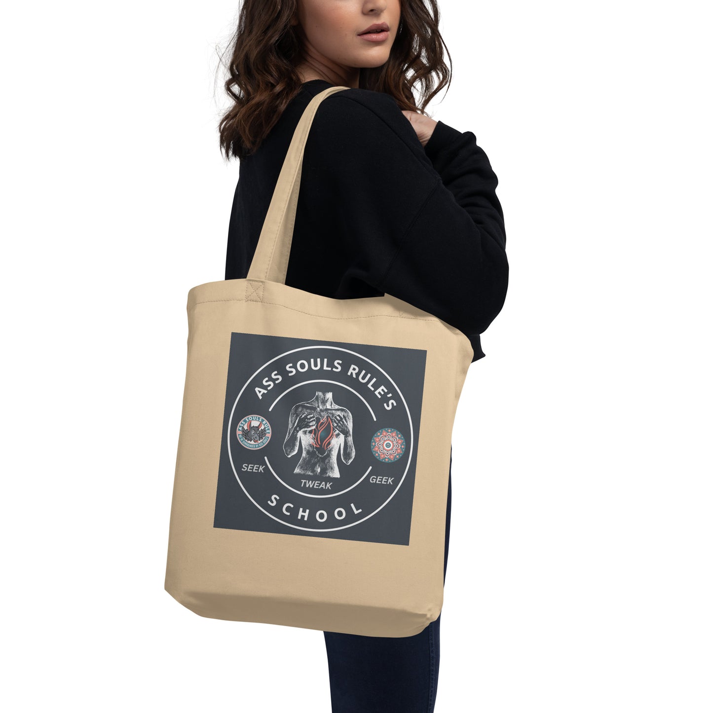 Ass Souls Rule's School eco tote bag