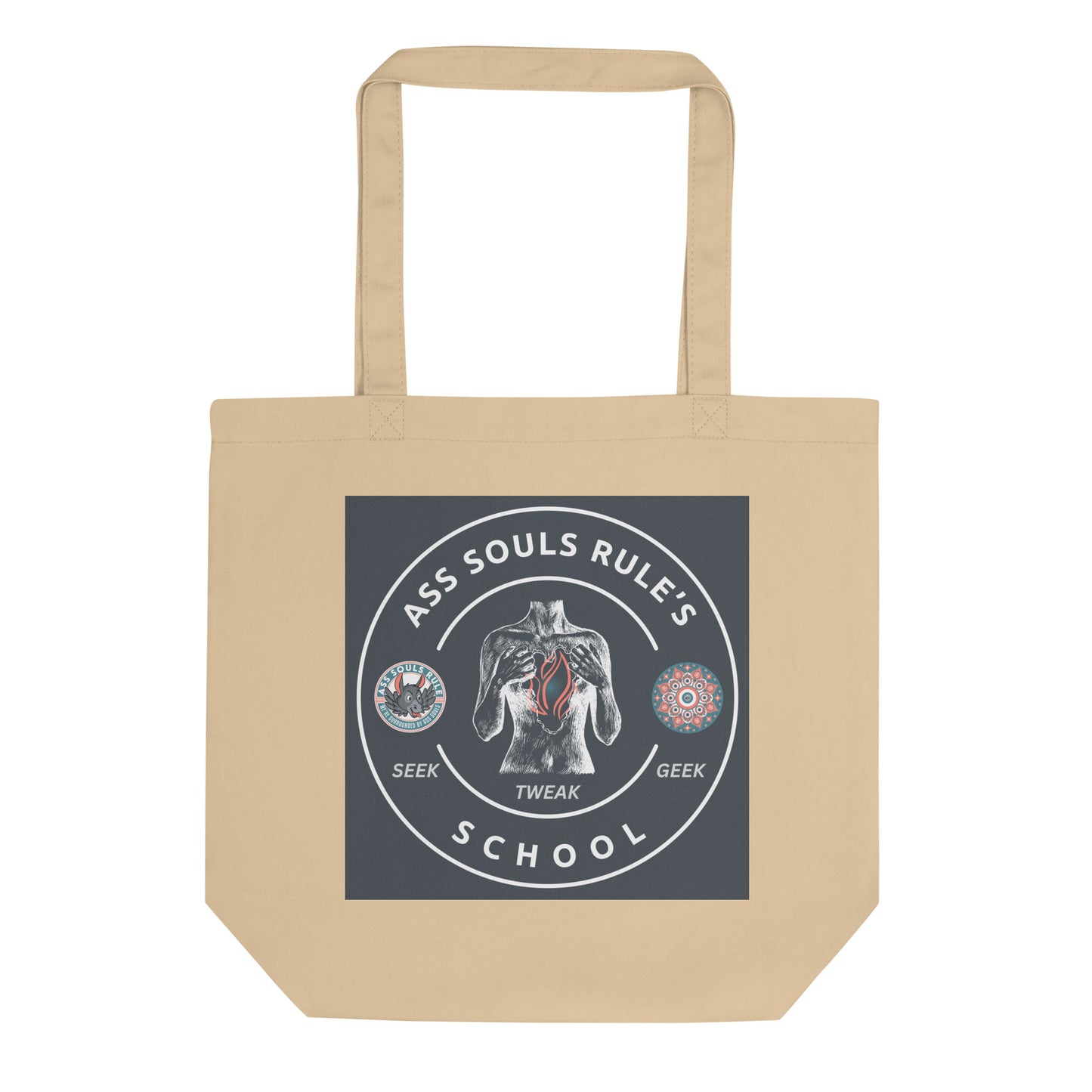 Ass Souls Rule's School eco tote bag