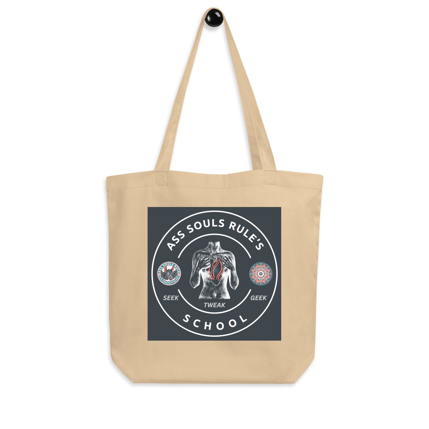 Ass Souls Rule's School eco tote bag