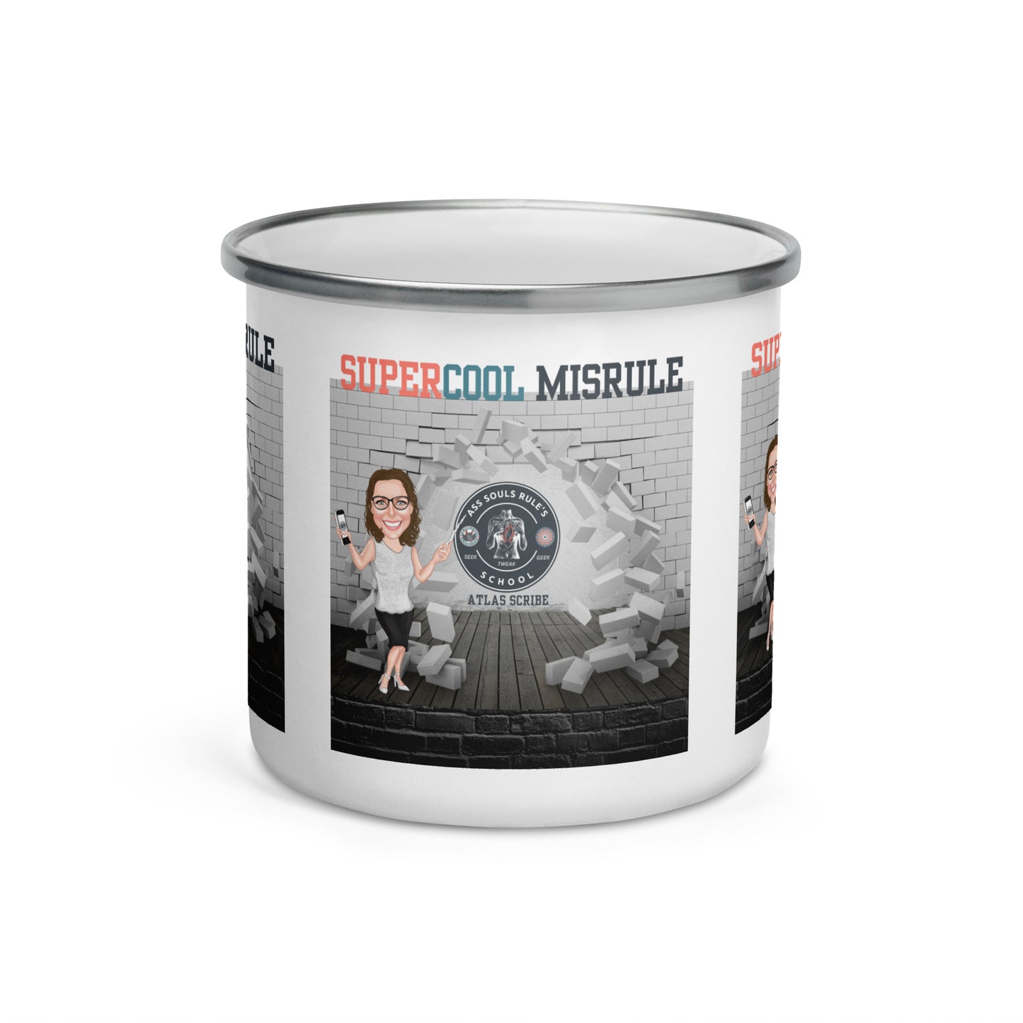 SuperCool MisRule Enamel Mug