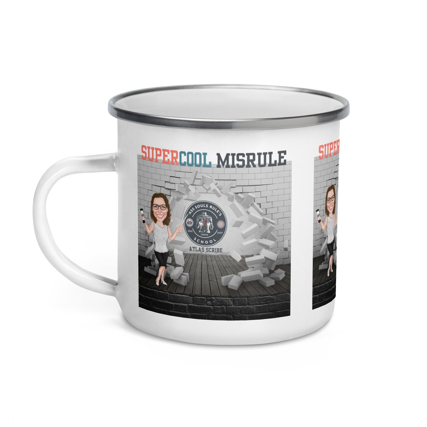 SuperCool MisRule Enamel Mug