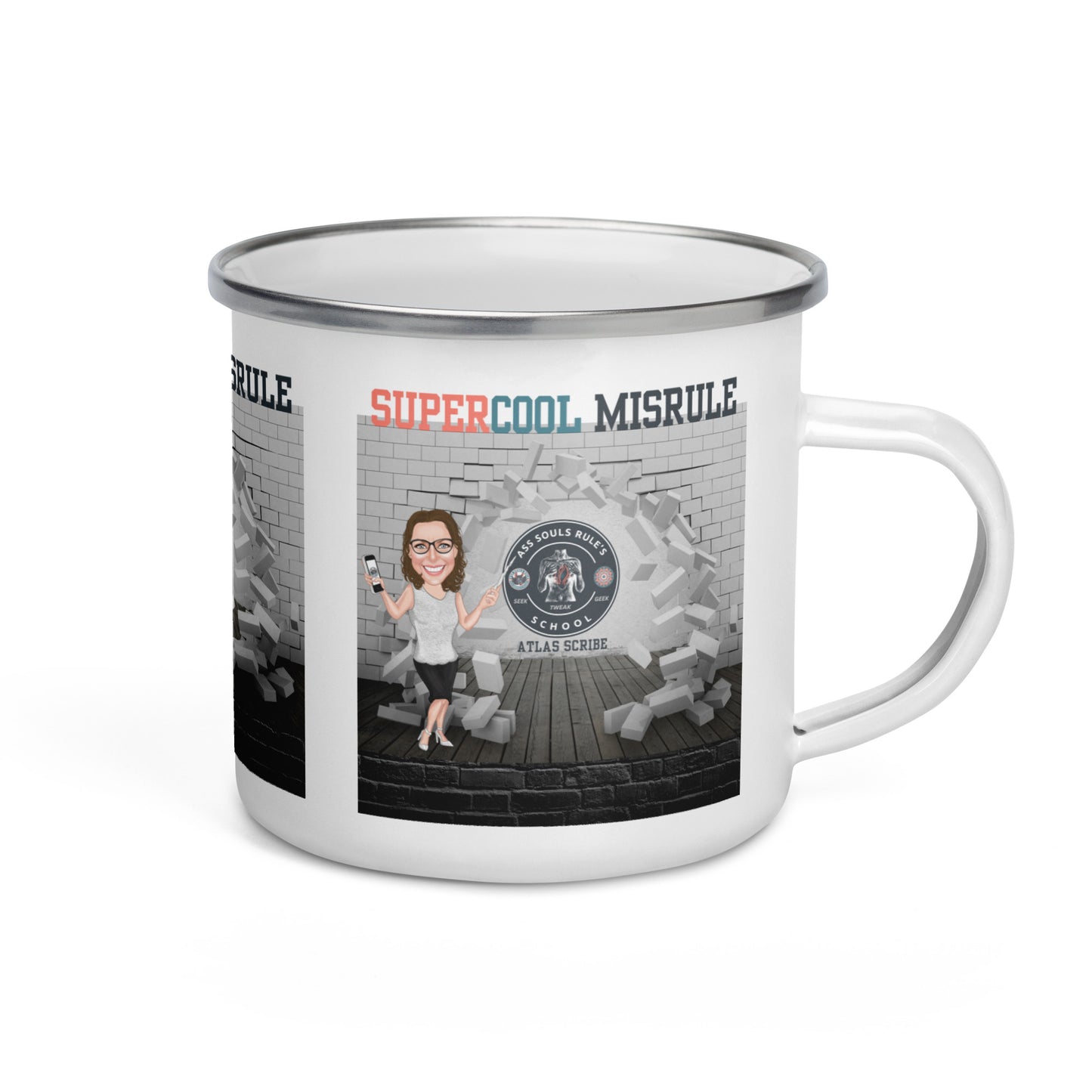 SuperCool MisRule Enamel Mug