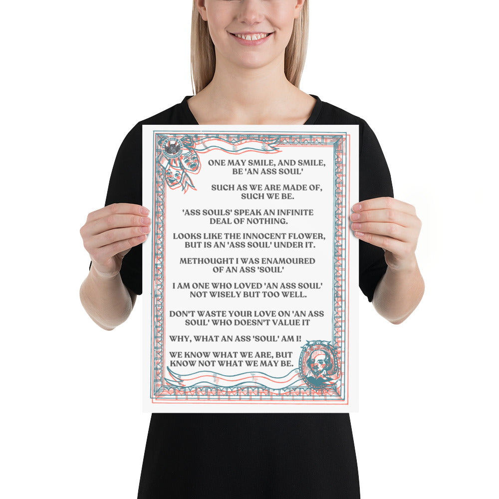 Shakespearean & Shakespearean-ish ASR Sayings Poster