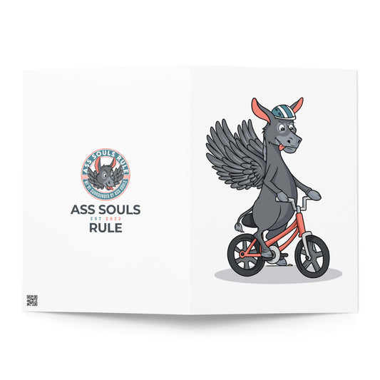 Acer Biking greeting card