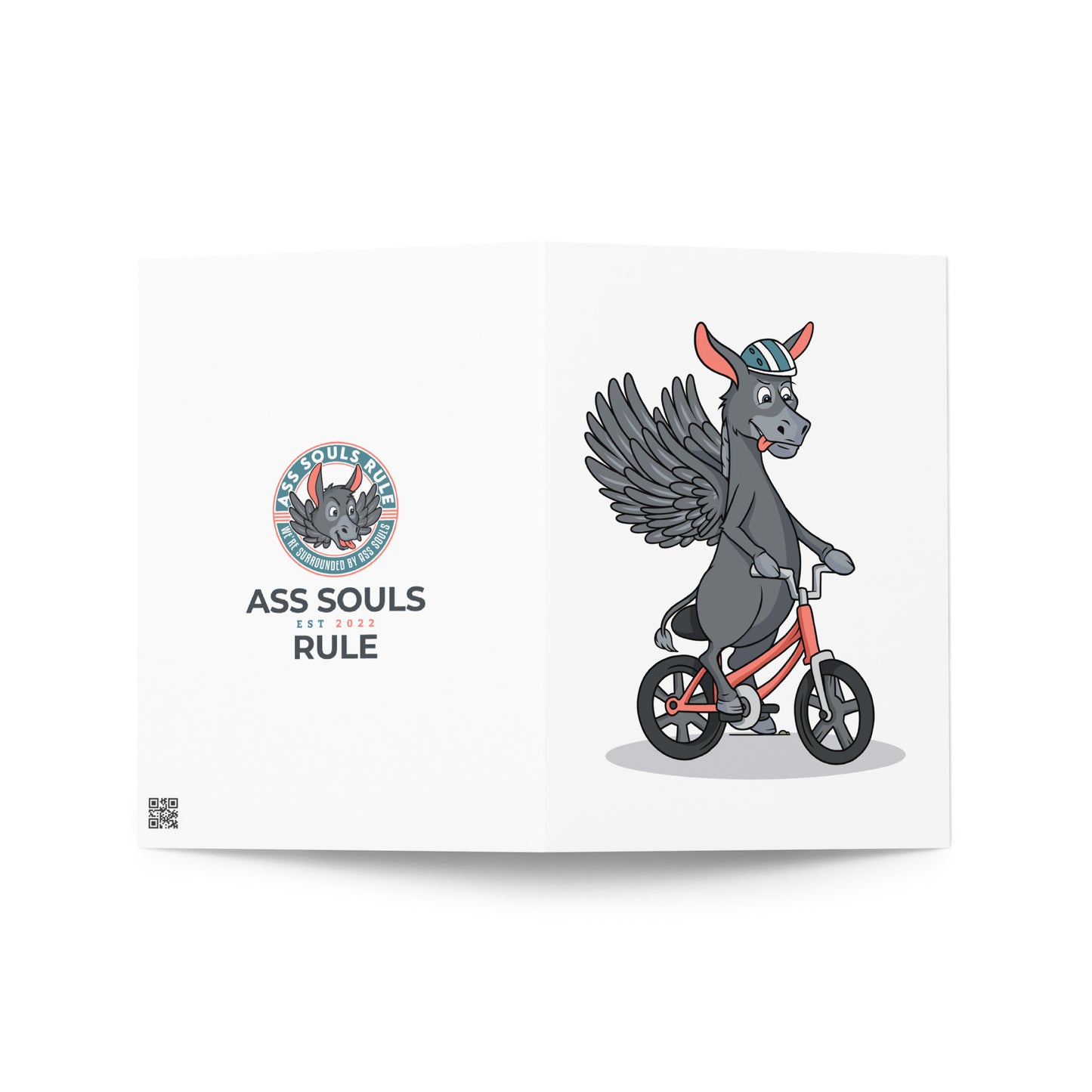 Acer Biking greeting card