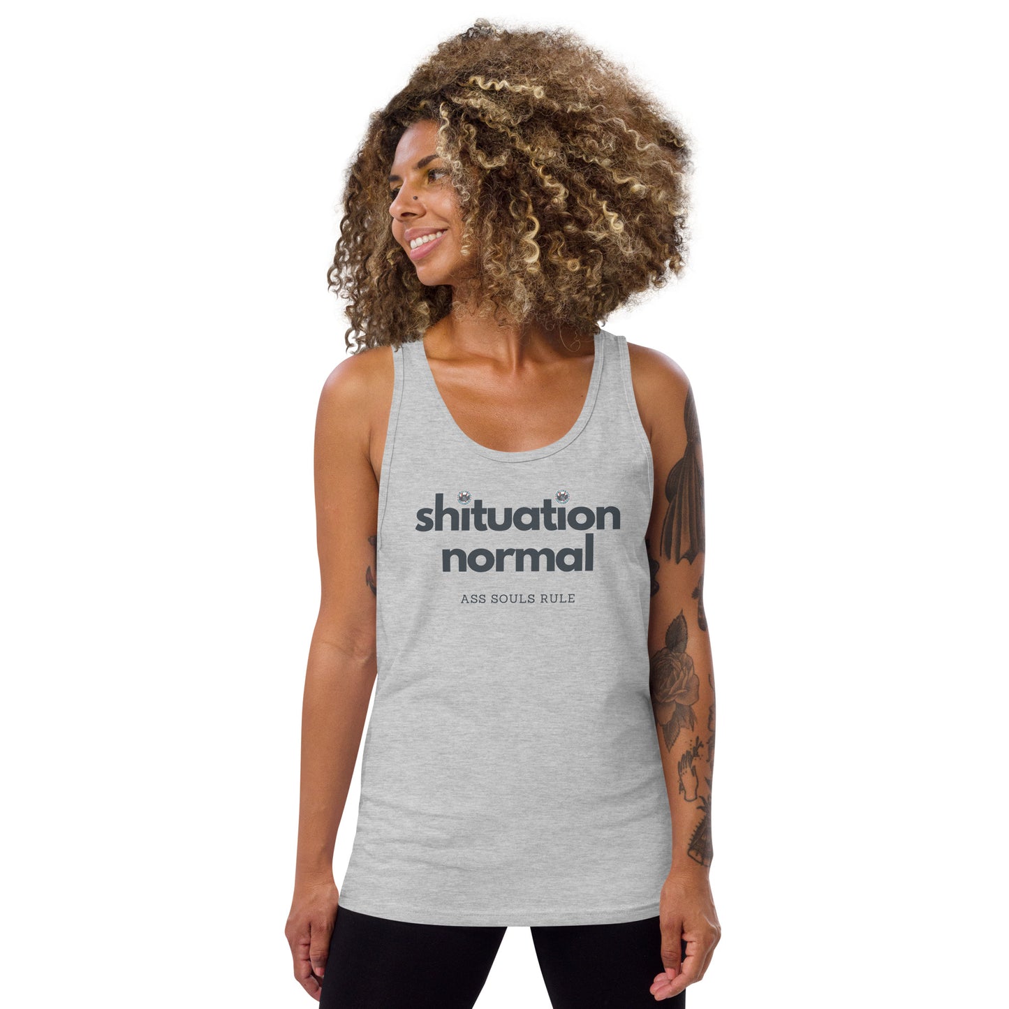 Shituation Normal unisex tank top