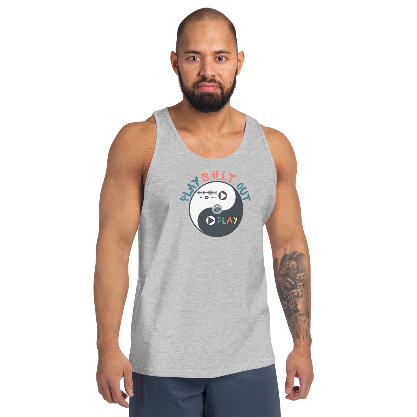 play S.H.I.T. out unisex tank top