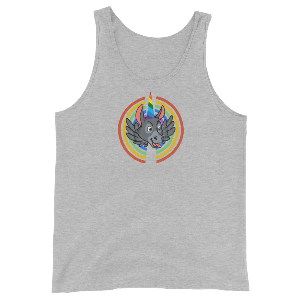 Rainbows & Unicorns unisex tank top