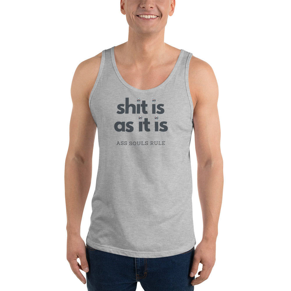 Shit Is As It Is men's tank top