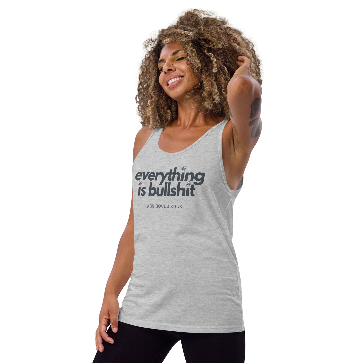 Everything is Bullshit unisex tank top