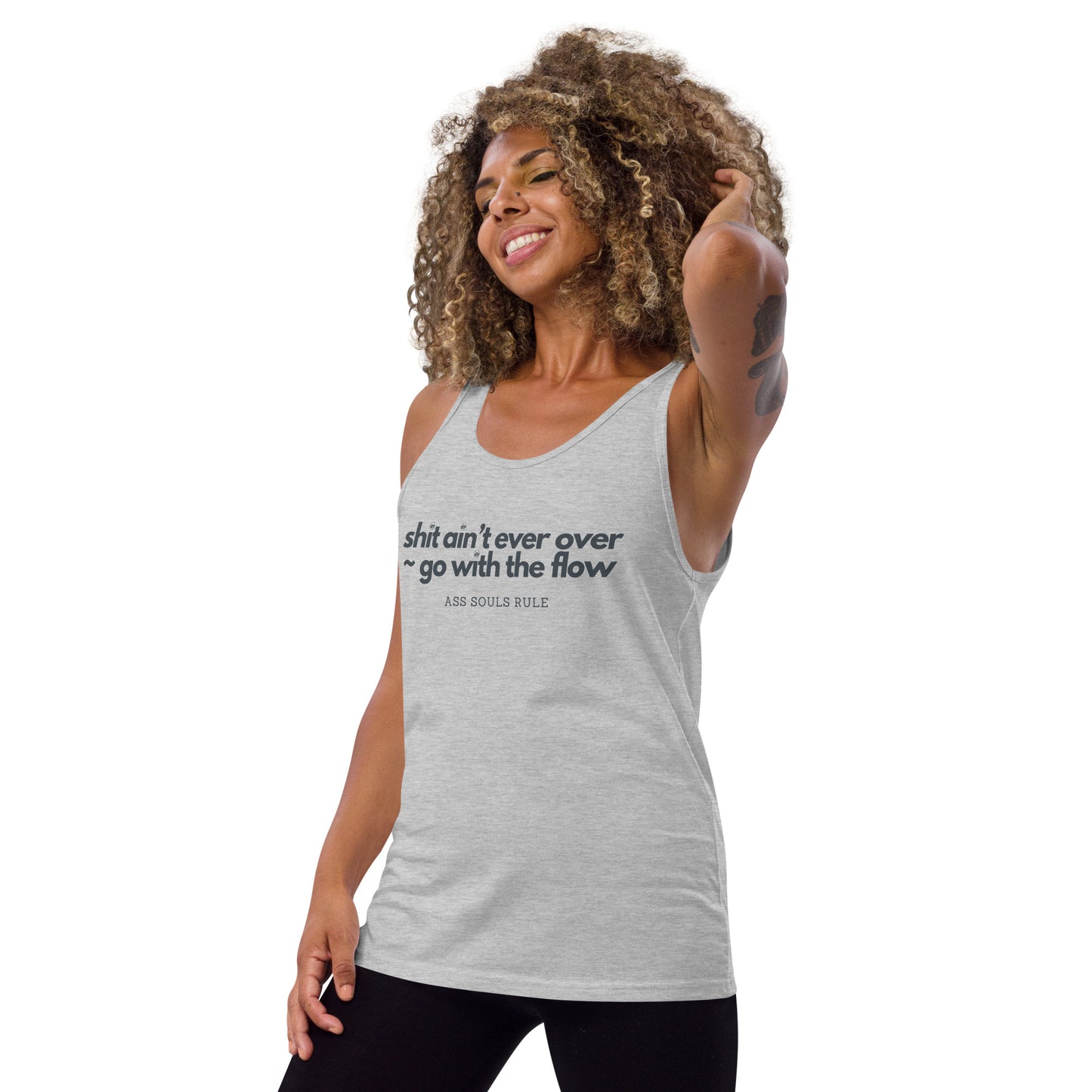 Go With the Flow unisex tank top