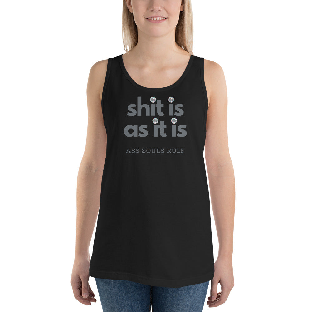 Shit Is As It Is men's tank top