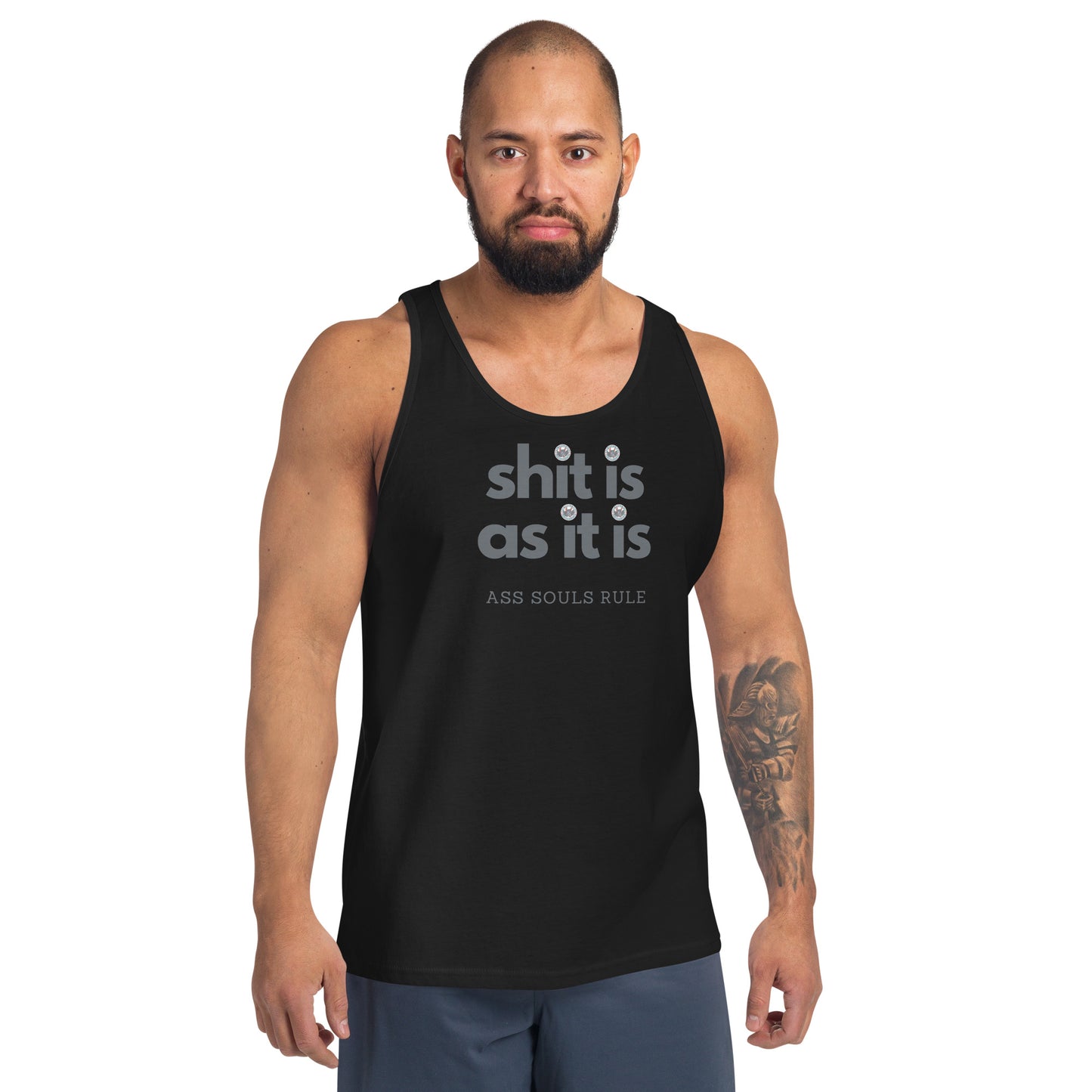 Shit Is As It Is men's tank top