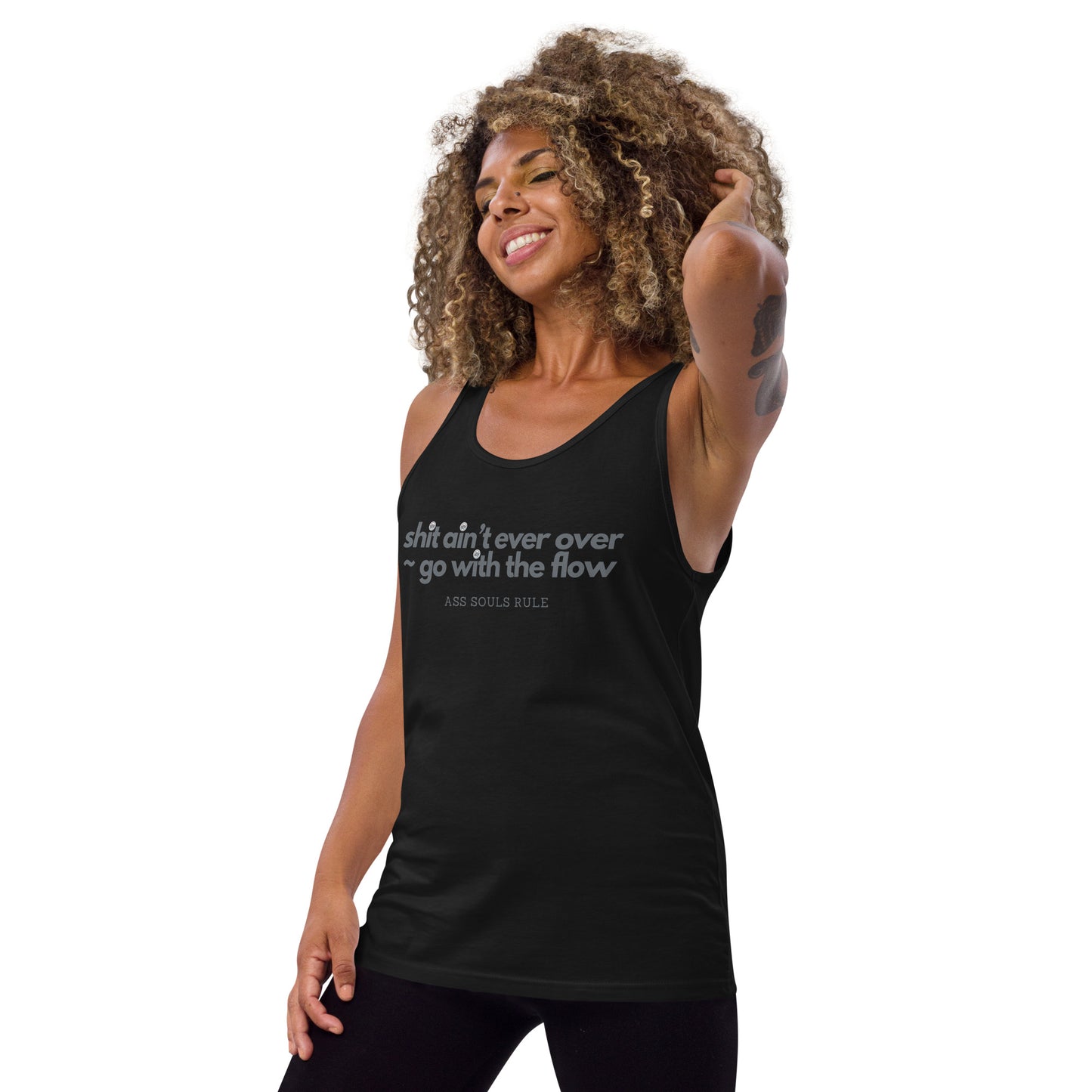 Go With the Flow unisex tank top