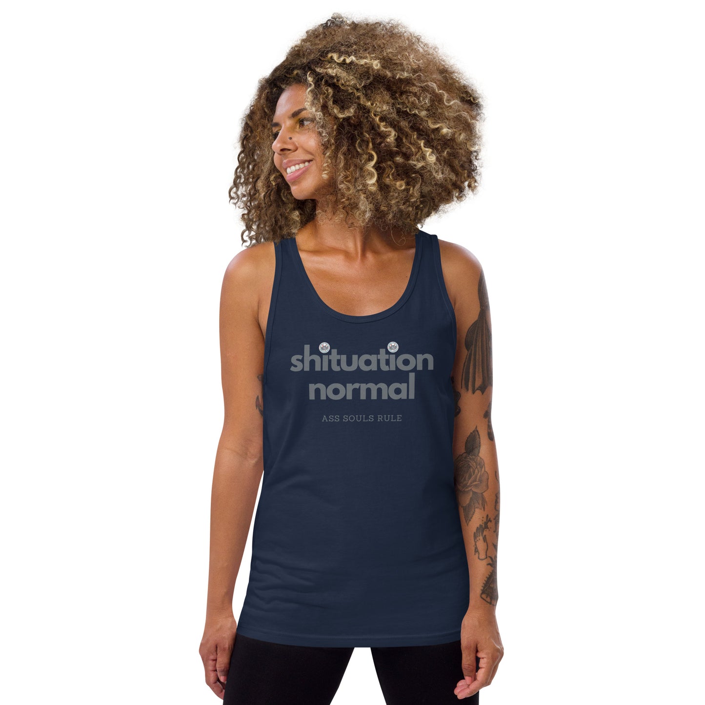 Shituation Normal unisex tank top