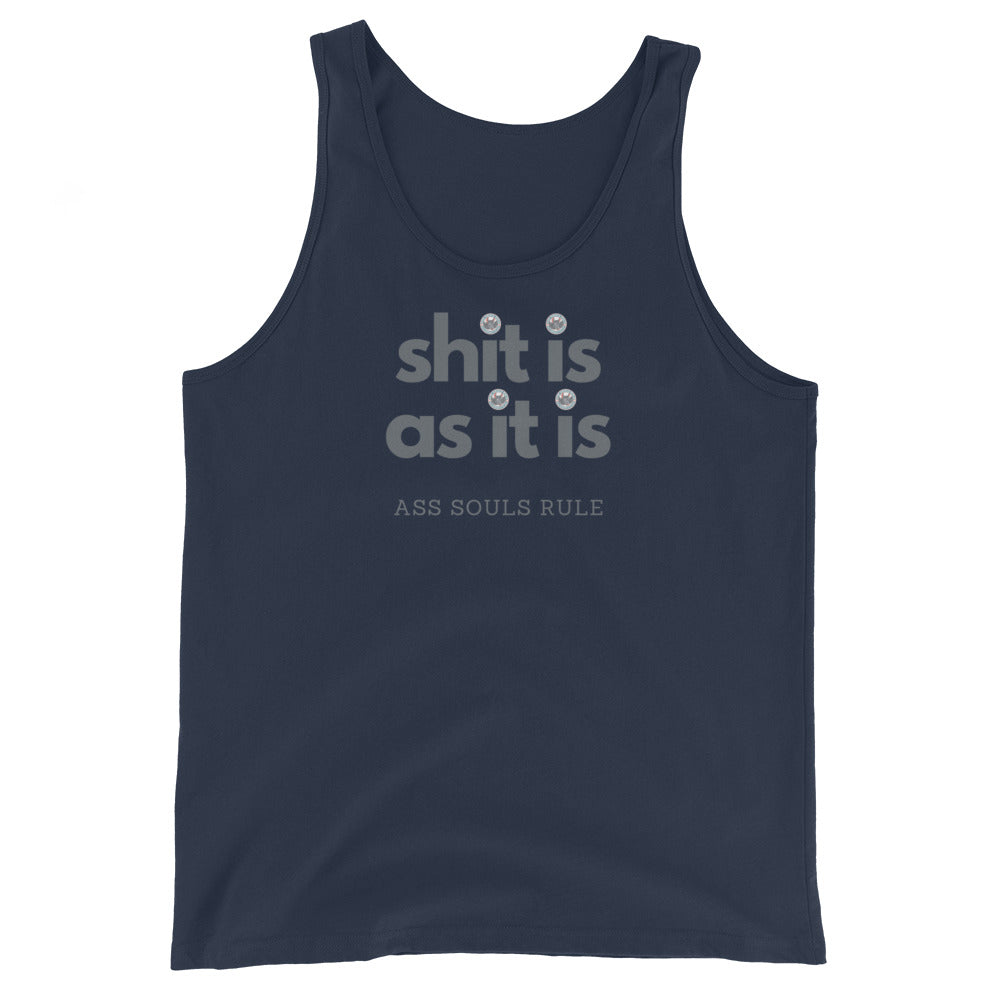 Shit Is As It Is men's tank top