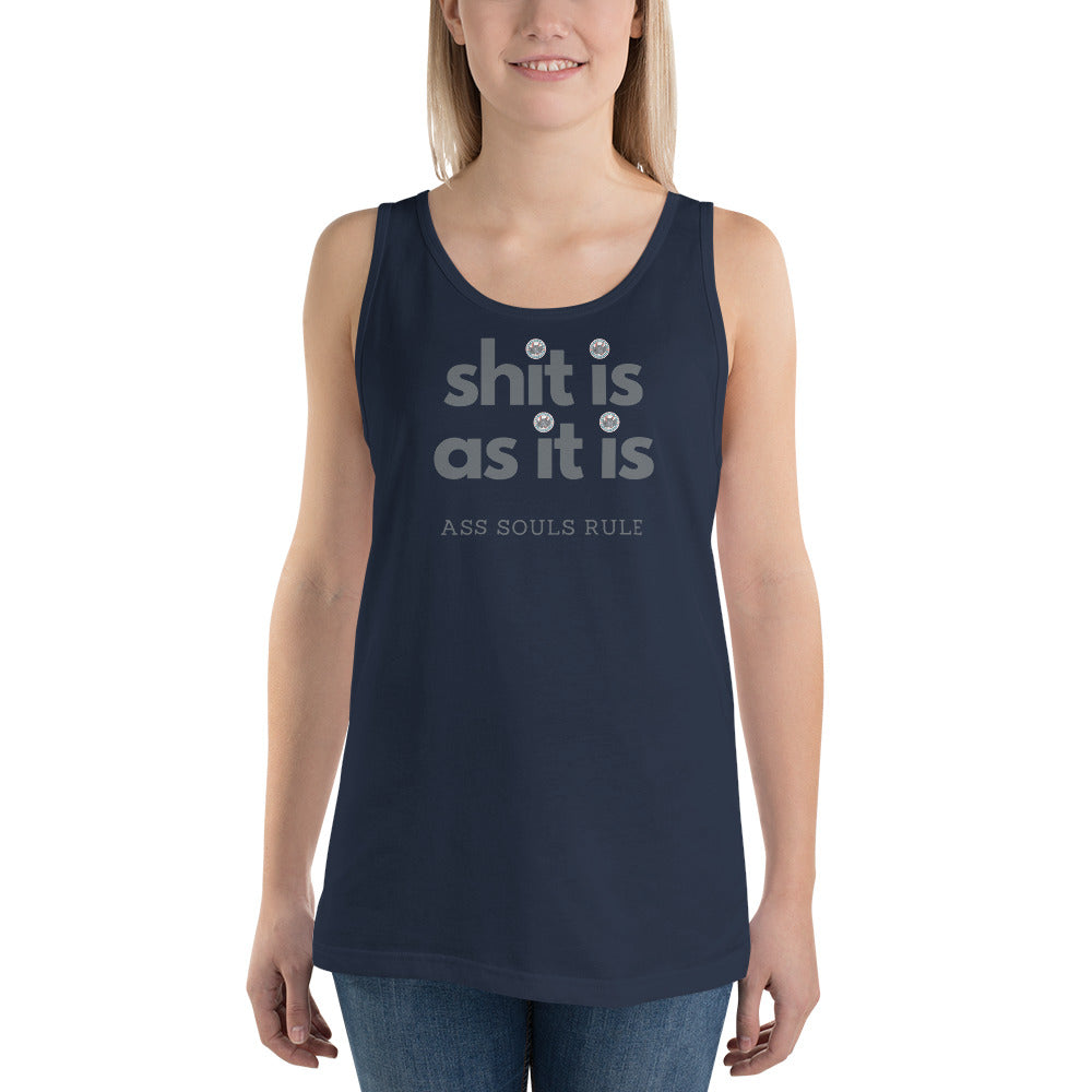 Shit Is As It Is men's tank top