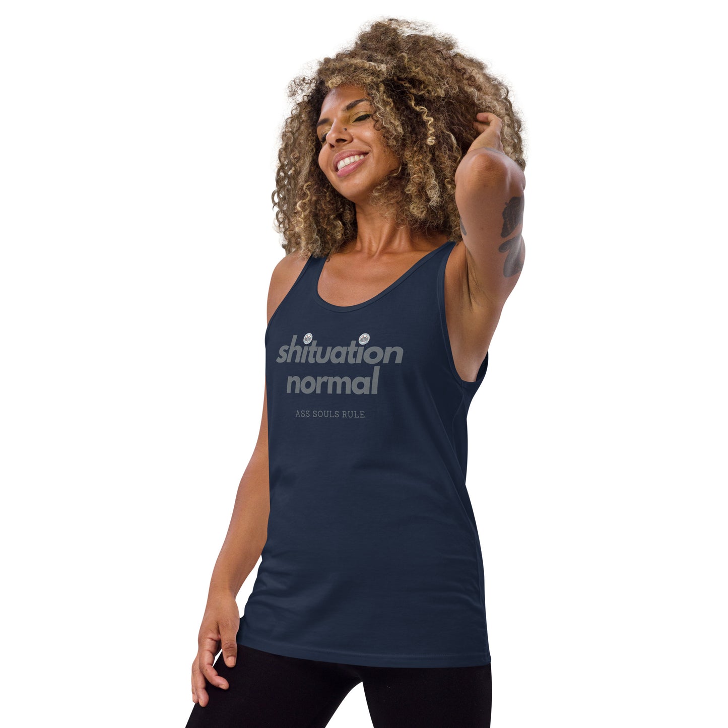 Shituation Normal unisex tank top