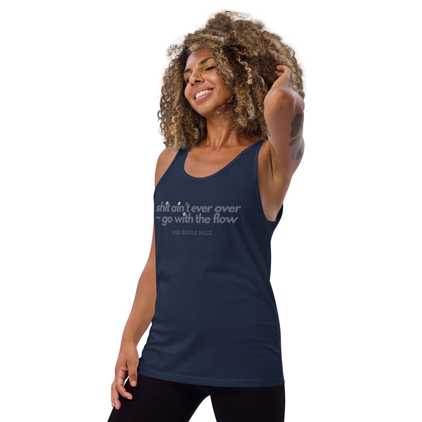 Go With the Flow unisex tank top