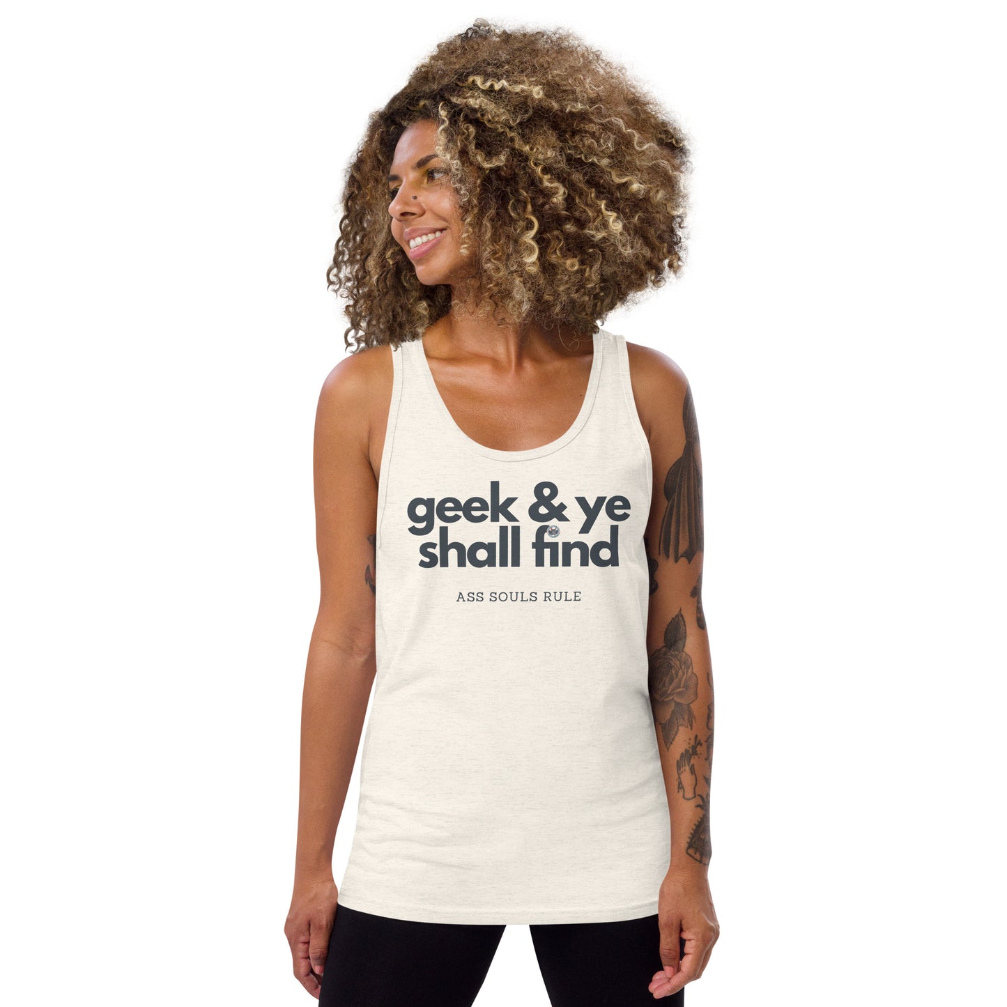 Geek & Ye Shall Find unisex tank top