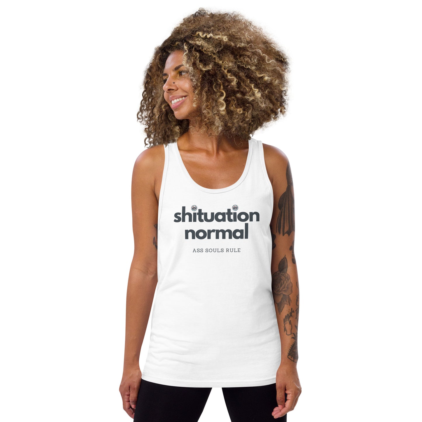 Shituation Normal unisex tank top