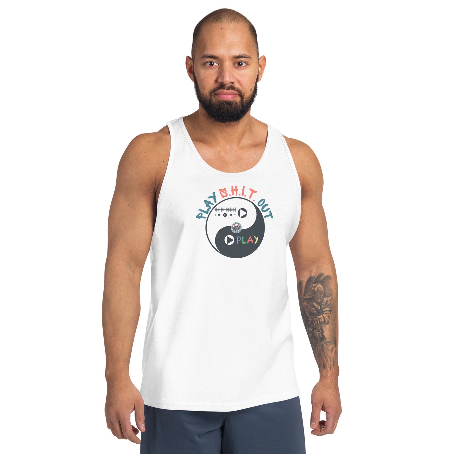 play S.H.I.T. out unisex tank top