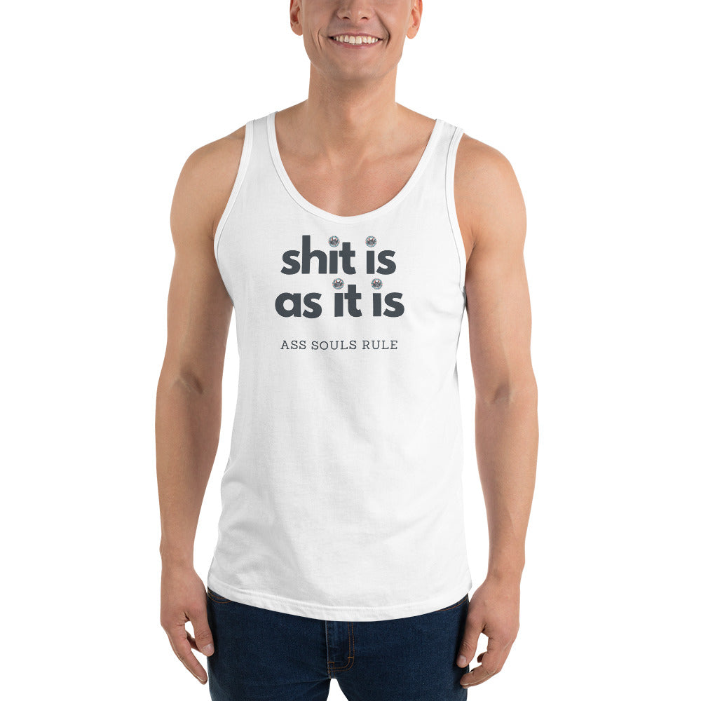 Shit Is As It Is men's tank top