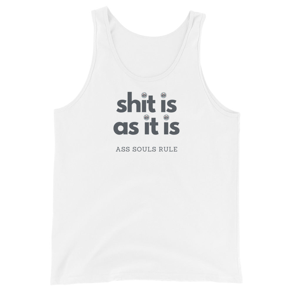 Shit Is As It Is men's tank top