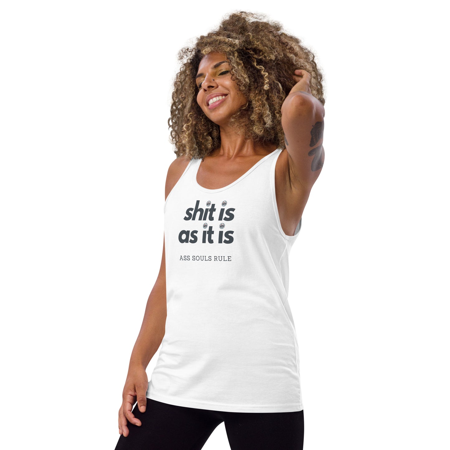 Shit Is As It Is men's tank top