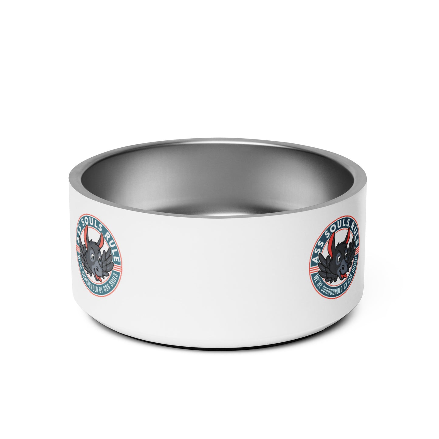 Logo of ASR pet bowl - white