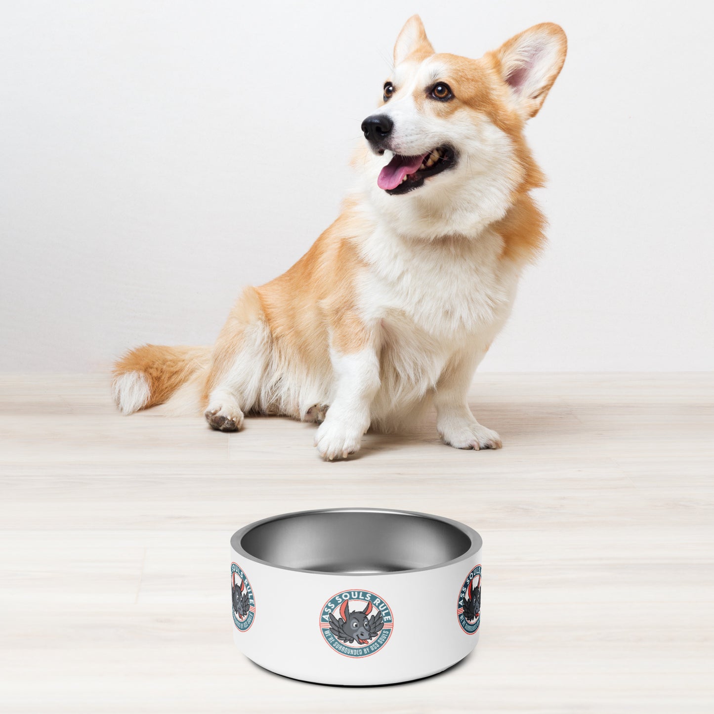 Logo of ASR pet bowl - white