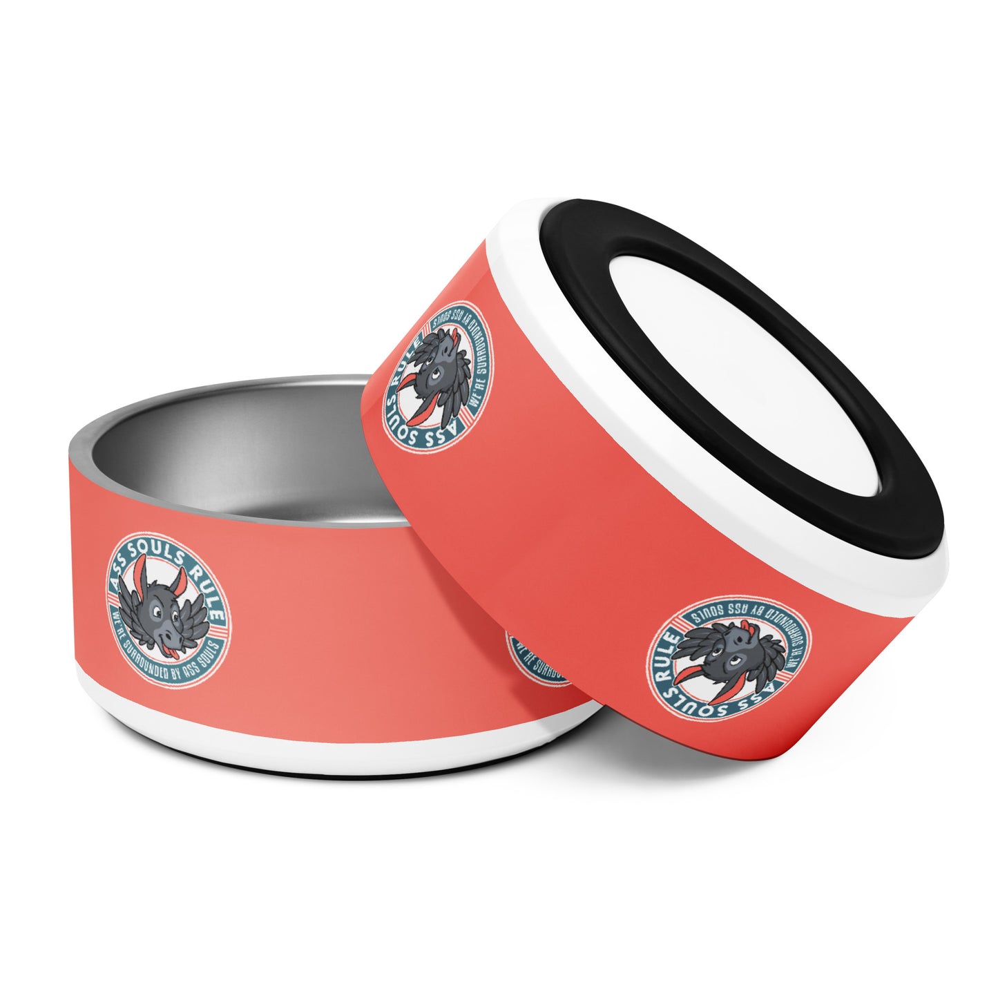 Logo of ASR pet bowl - salmon