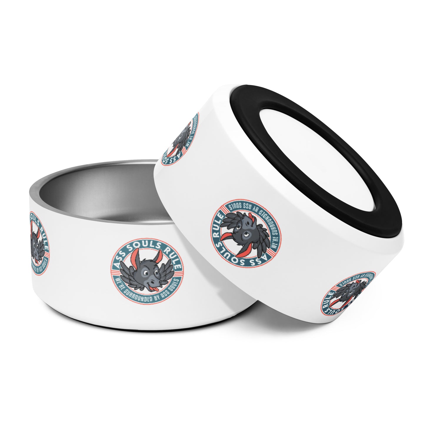 Logo of ASR pet bowl - white