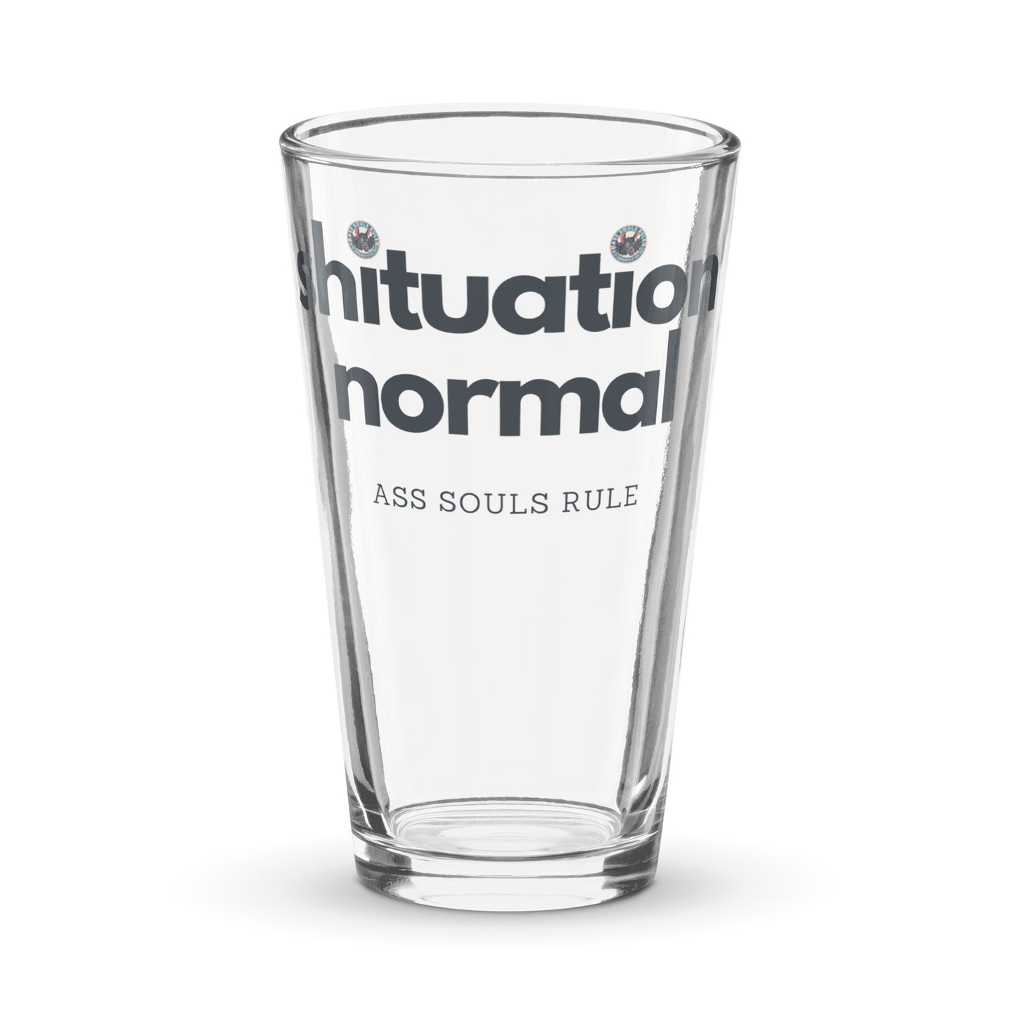 Shituation Normal shaker pint glass