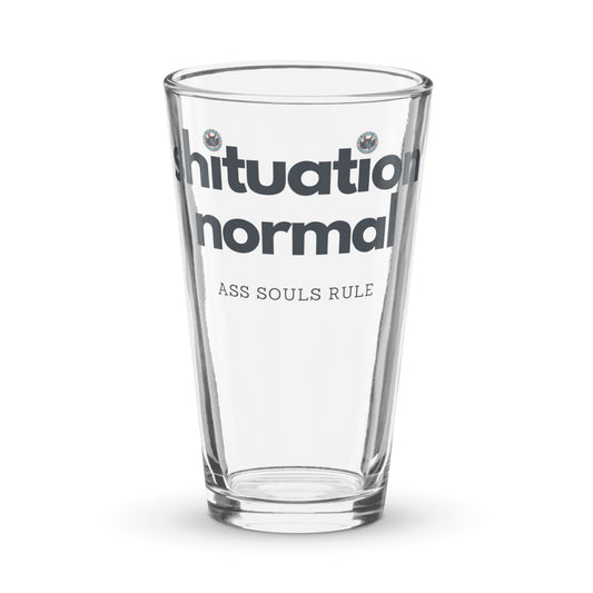 Shituation Normal shaker pint glass