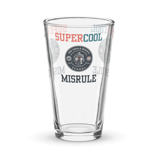 SuperCool Misrule shaker pint glass