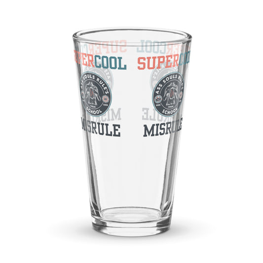 SuperCool MisRule shaker pint glass