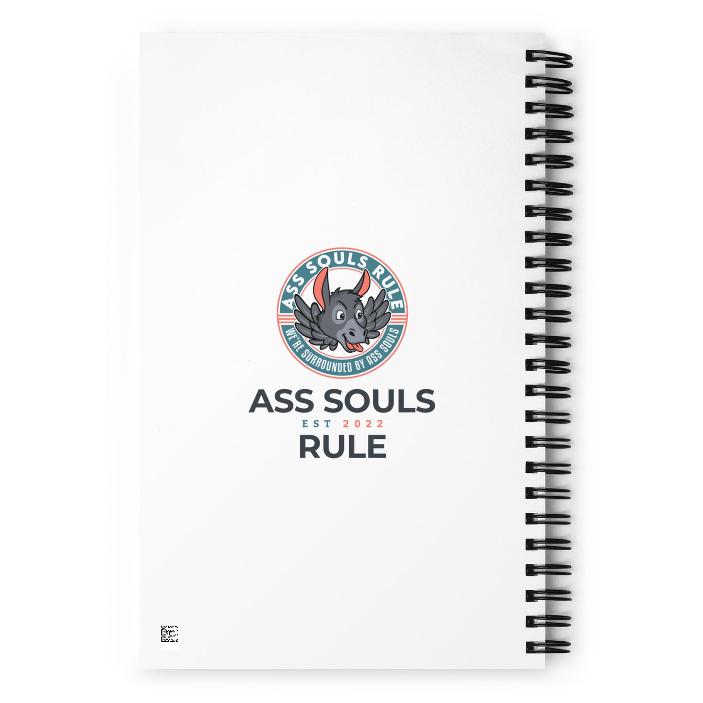 Ass Souls Rule's School spiral notebook