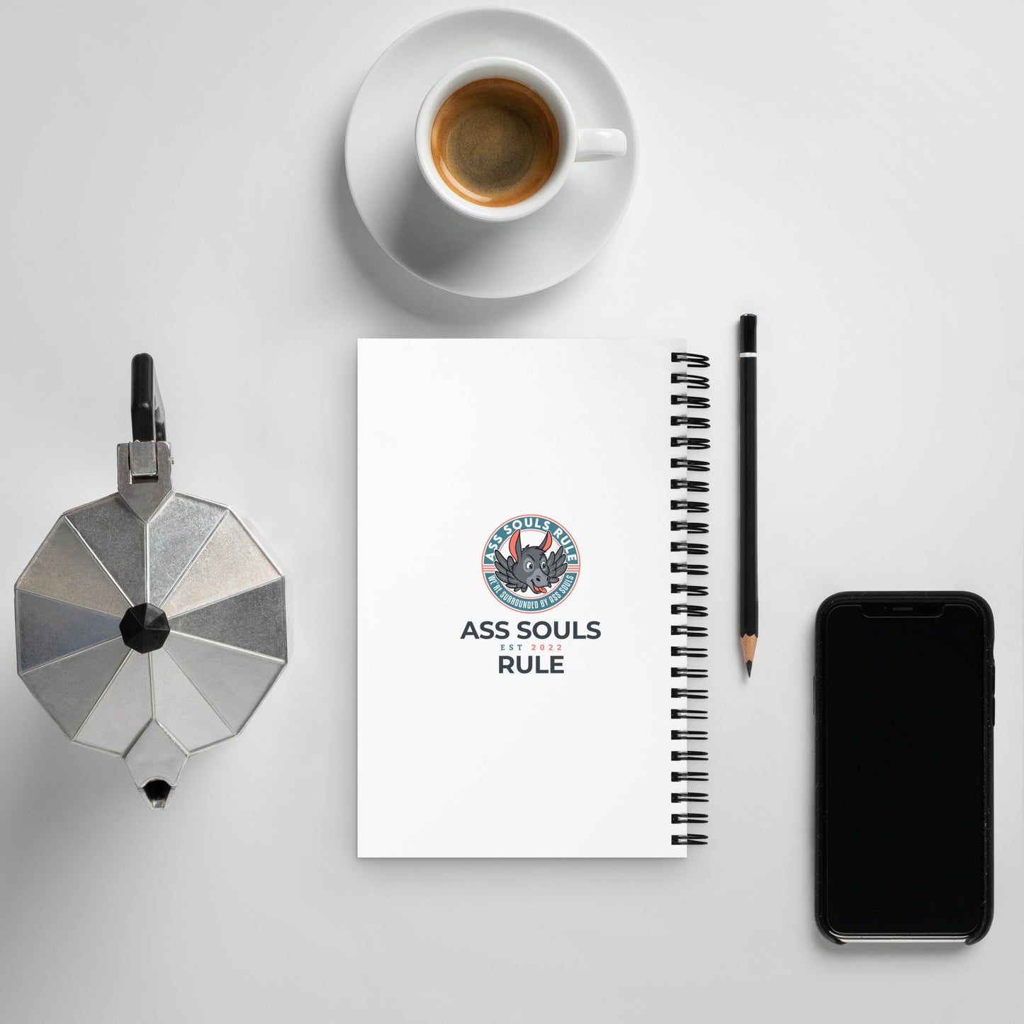 develop your A.S.S. - Ass Soul Savvy spiral notebook