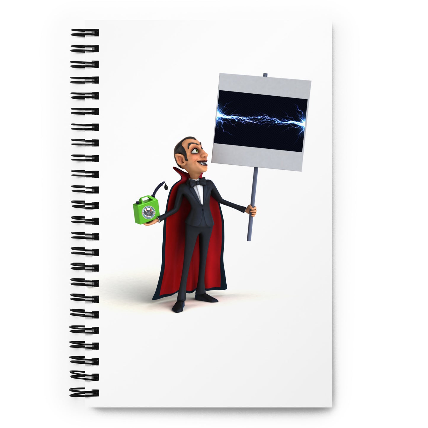 Energy Vampire spiral notebook