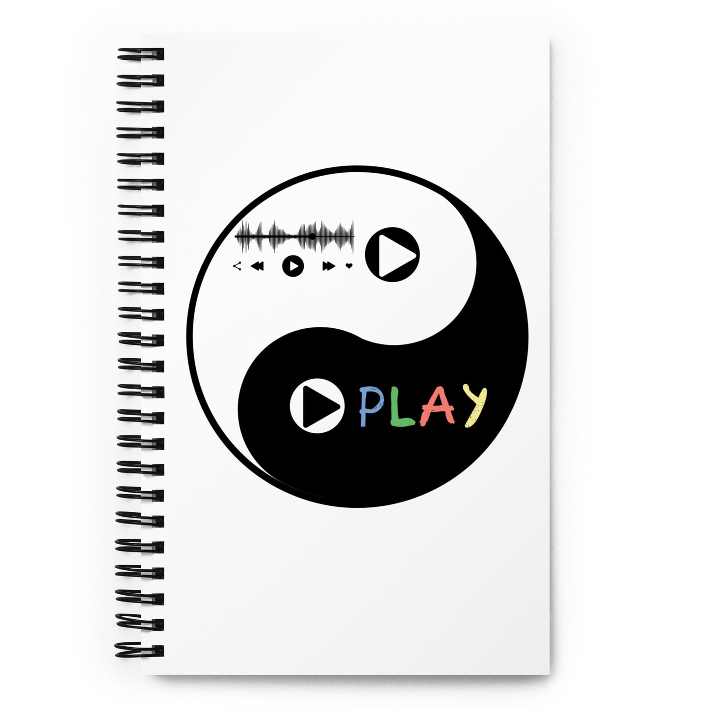 Play-Yin & Play-Yang spiral notebook