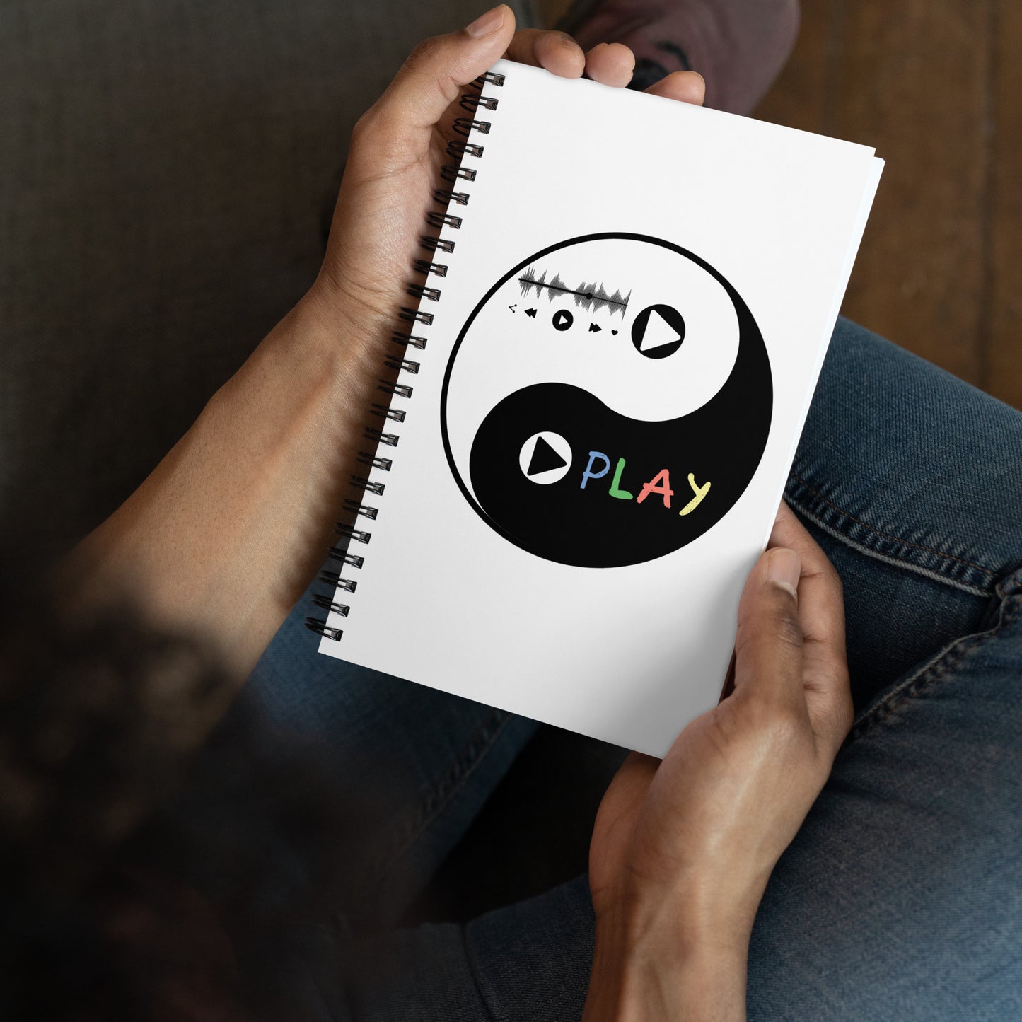 Play-Yin & Play-Yang spiral notebook